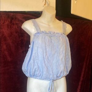 Free people blause color blue. Size M